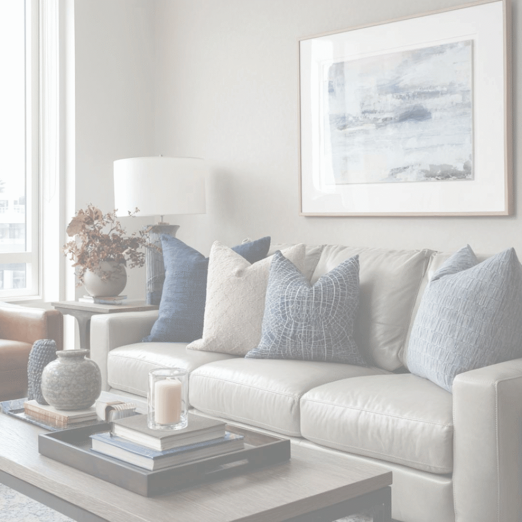 Before and after living room transformation by The Savvy ID Interior Designer Henry County GA. Home Decorating McDonough, GA__THE SAVVY ID Interior Design